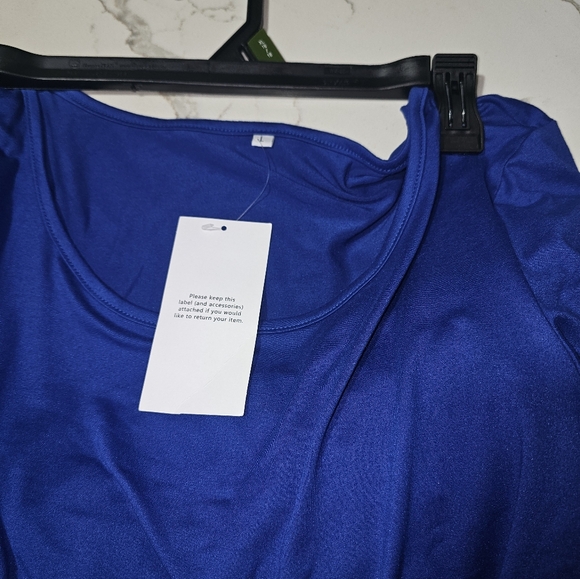 Blue Maternity Dress - Picture 2 of 8